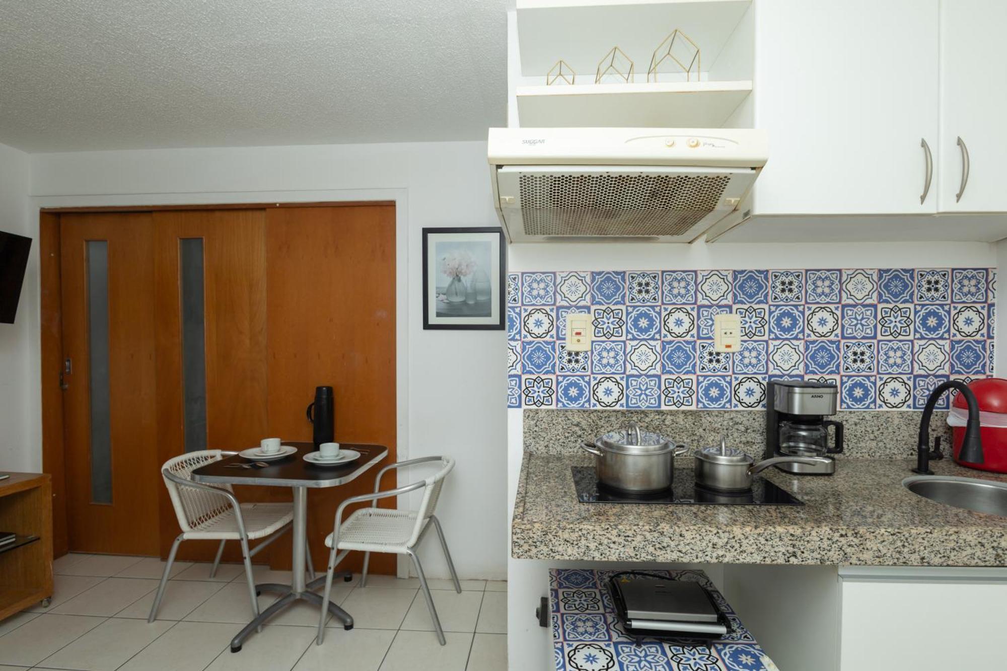 Vista Mar E Lagoa - Cozinha E Frigobar - Apartamento Flat Proximo A Praia São Luís Εξωτερικό φωτογραφία