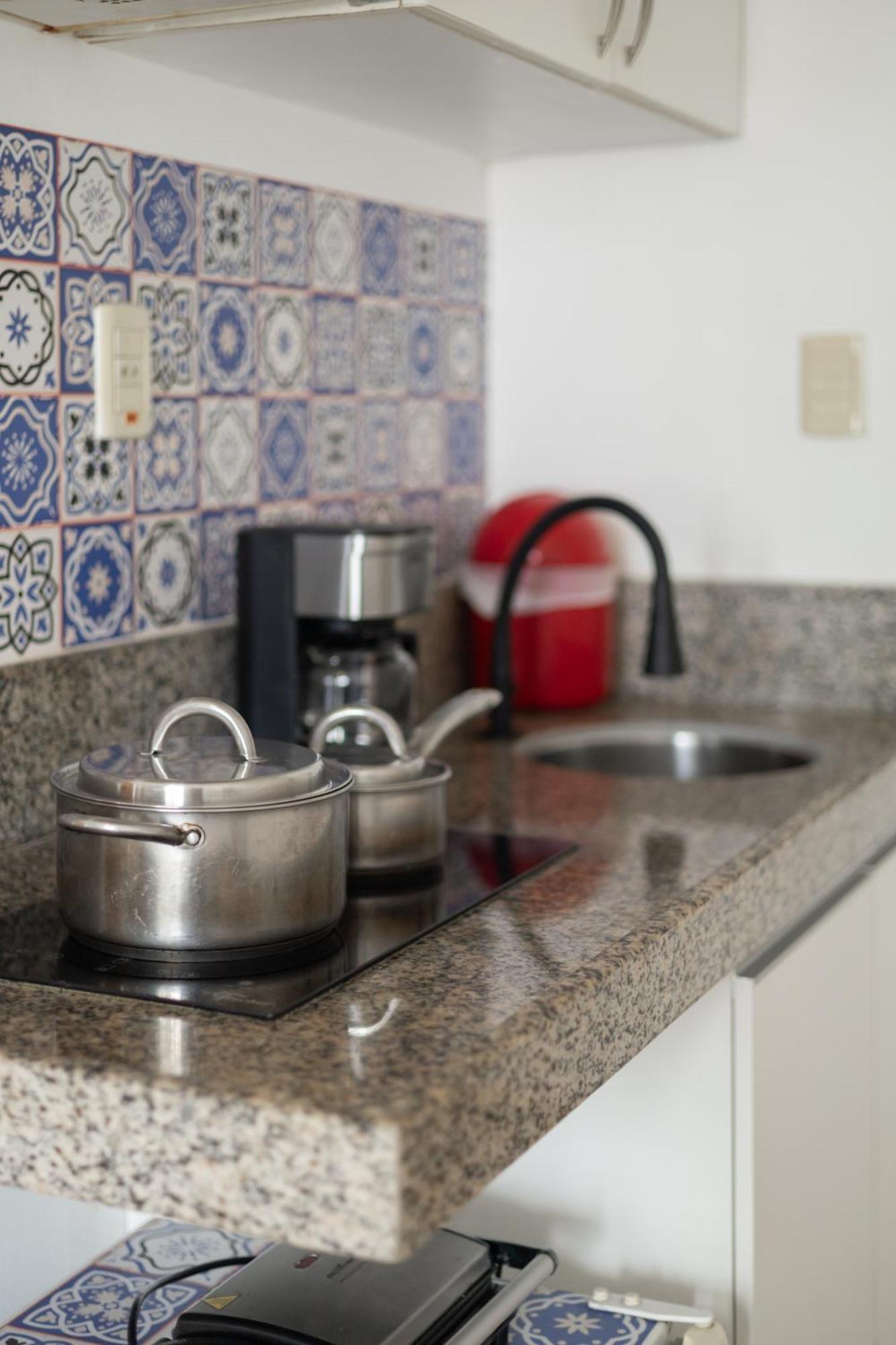 Vista Mar E Lagoa - Cozinha E Frigobar - Apartamento Flat Proximo A Praia São Luís Εξωτερικό φωτογραφία